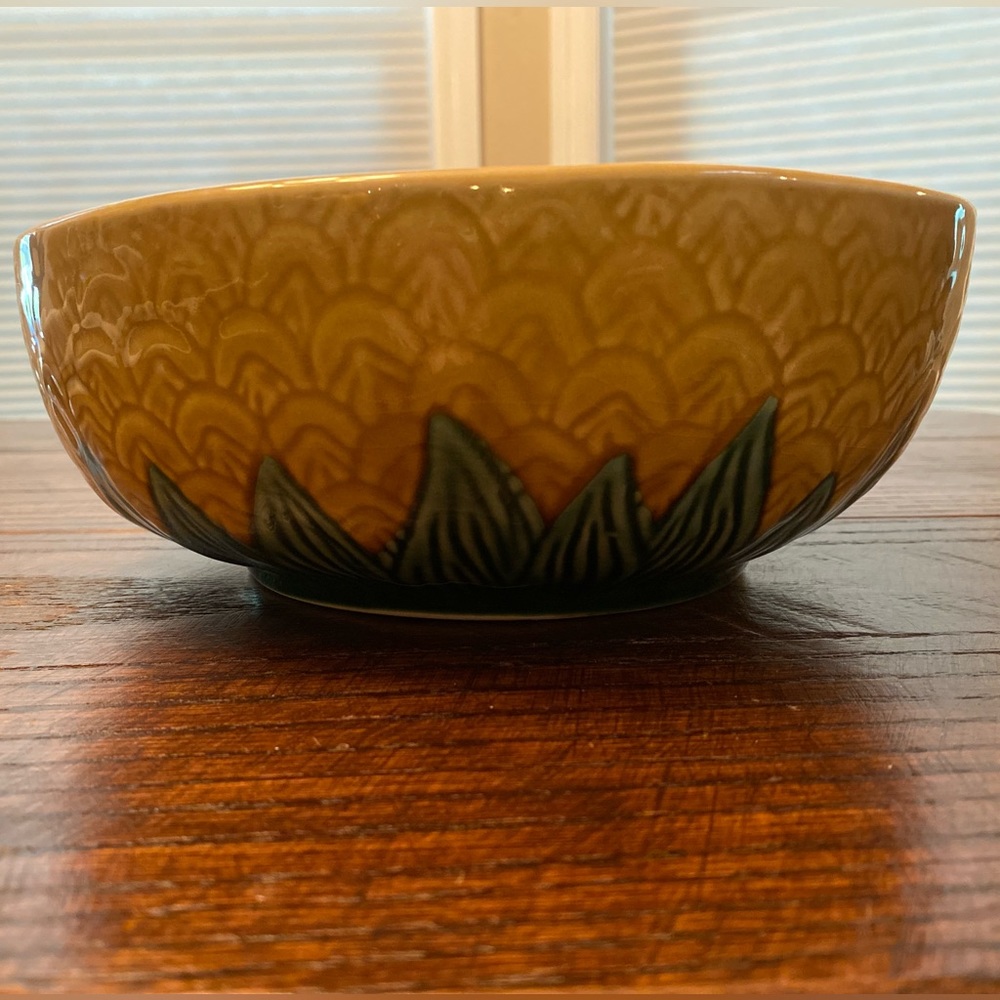 Pineapple Salad Bowl, Large Ceramic Pineapple Bowl, Pineapple Decor